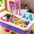 3 4 5 6 7 Set, 3-5 JUKUDAHU Play Sink with Running Water, Play Kitchen Toys Sink for Kids Years Old, Electrical