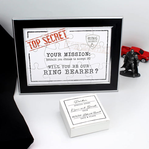 Lillian Rose Gift - Will You be Our Ring Bearer Puzzle, One Size, White