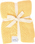 Knit Baby Blanket in Elegant Pattern, Organic Cotton Blankets for Crib or