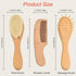 BMVDDFF Set, Personalized Baby Brush and Comb Custom Name Hair Brushes for Newborns Girls Boys, Toddler Baby Grooming