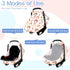 Ultra Soft Rainbow Car Seat Cover and Nursing Pillow Cover