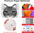 124 Set PCS Therian Mask Kit Cat Masks to Dress Up DIY Therian Cat Mask with Fur Eye Mesh Stickers Furry Masks