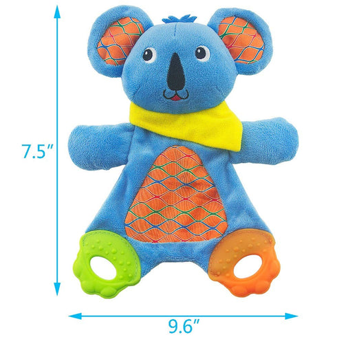 teytoy My First Baby Teething Toy, 2pcs Soft Crinkle Cloth Baby Toys for Toddler, Infants, Perfect for Baby Shower