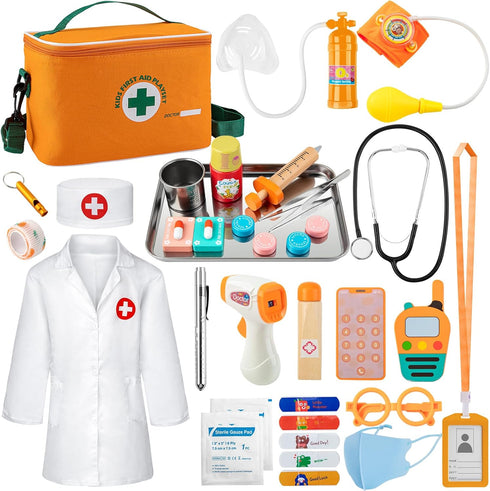 Doctor Kit for Kids, 34 Pcs Kids Doctor Playset kit for Toddlers