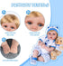 Aori Real Life Baby Dolls, 22 inch Lifelike Baby Doll, Realistic Newborn Boy with Feeding Accessories Set