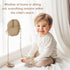 Silicone Plates for Babies with Suction, Divided Baby Spoons, Toy Straps, Placemat, Tethers & Built-in Suction Cups -