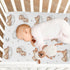 52 28 9In, Vvfelixl Crib Sheets for Boys & Girls, Teddy Bears Clouds Pattern, Neutral, Mini Crib Mattress Sheets