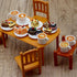 24 Sets 1:12 Hiawbon Pcs Miniature Food Kitchen Decoration Miniature Coffee Mugs Cakes Dessert Model Pretend Coffee