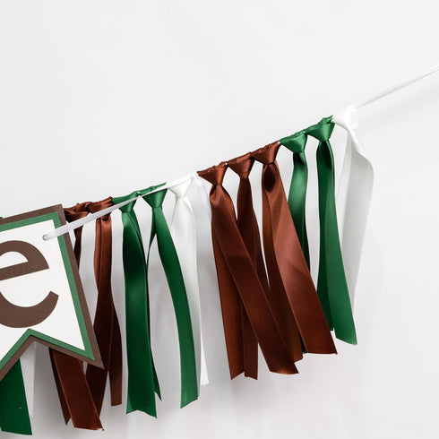 First/1st Football One Highchair Banner - Football Party DecorationSports Theme Party High Chair Banner, Cake Smash