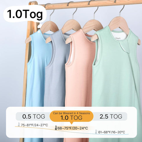 3-6 0-3 1.0 2-Way (2 Pack) Supersoft Rayon Made from Bamboo Sleep Sack Months Newborn Sleep Sack Months Tog Baby