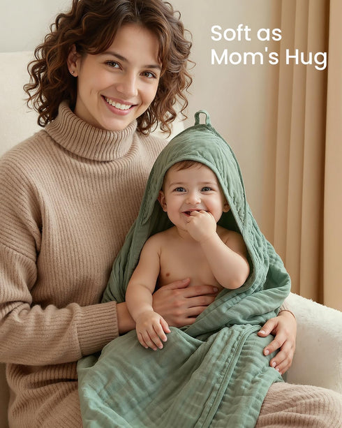 6 Set, 2 35x35 Inch 4 Set, PCS Baby Towels and Washcloths PCS XL Baby Hooded Towels & PCS Washcloths Ultra Soft