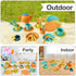 BUYGER Kids Play Kitchen Toy Accessories Tea Party Set - Cookware Utensils Dishes for Little Girls Ages 3-5