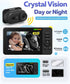 Elzeeo 1080P 32H Setup Wireless Baby Car Camera with Advanced Night Vision and Battery, No Wi-Fi Needed Easy Car Baby