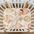 Set, Mattress#617 Fitted Crib Sheets for Boys Girls, Soft Breathable Comfortable Watercolor Hot Air Balloons Baby Sheet
