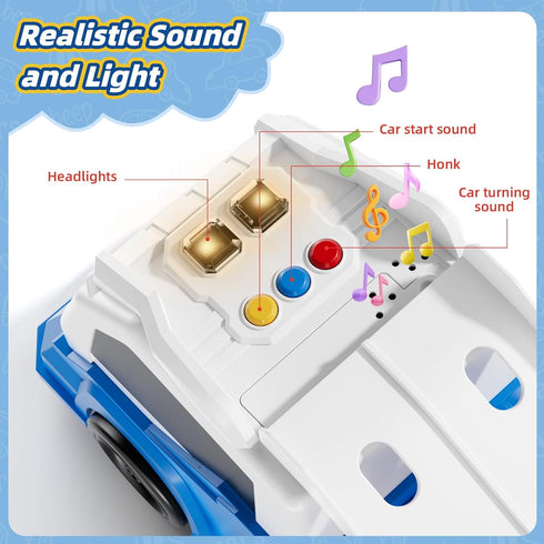 3 4 5 6 3 4 5 6 7 8 Truck,4 AuroTops Boy Toys Age Year Old Boy Gifts for Kids Gifts Toy Trucks with Light & Sounds Toys