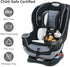 Car Seat Cup Holder Snack Tray Black, Toddler Travel & Road Trip Essentials Accessory for Mess-Free Snacking in the