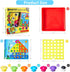Geekper Button Art Toys for Toddlers - Color Matching Mosaic Pegboard Educational Toys for Kids