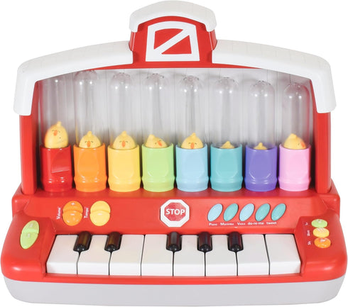 Musical Farm Animals Keyboard with Light-Up Piano, Silly Sounds & Learning Songs for Infants 6+ Months