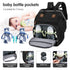 Backpack, DERJUNSTAR Baby Diaper Bag Diaper Changing Station, Baby Bags for Boys Girls,Waterproof Changing Pad,USB