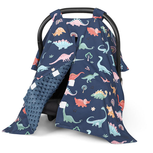 Car Seat Cover Baby, Peekaboo Opening Carseat Covers Baby Boy, Minky Infant
