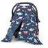 Car Seat Cover Baby, Peekaboo Opening Carseat Covers Baby Boy, Minky Infant
