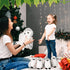 Hollowfly 5 Set 12.6" 4 Set Pcs Snowy Owls Plush Toy Gift Mom Owls with Cute Babies Stuffed Animal in Zippered Back
