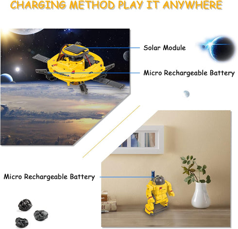 STEM Projects for Kids Age 8-12, Science Kits for Boys, Solar Robot Space Toy Building Kits for Christmas Gifts