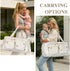 Mommy Cute Diaper Bag Tote Quilted Duffle Bag Large Diaper Bag Soft Hospital Maternity Bag Nappy Storage