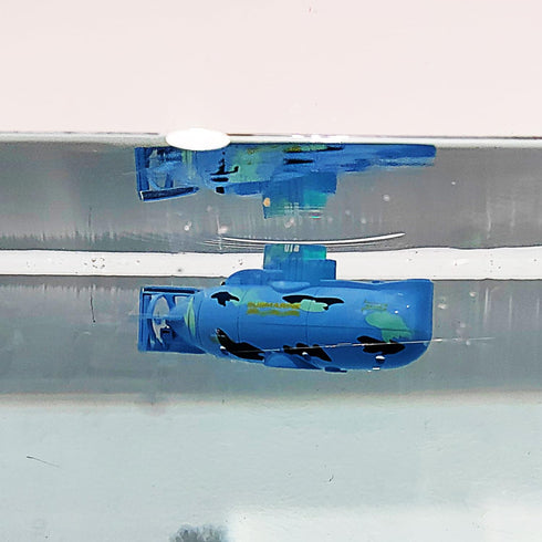Mini RC Submarine Toy - Remote Control Diving Adventure (Blue)