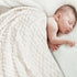 HOMRITAR Flannel Fleece Fluffy Baby Blanket, 3D Jacquard Soft Warm Plush for Toddler or Newborn (30 x 40 Inch, Cream)