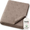 100% Organic Cotton Knit Baby Blanket for Boys and Girls- Pointelle Swaddle