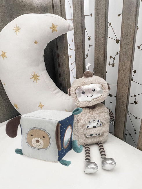 MON AMI Astro Dog Activity Cube for Toddlers, Montessori Sensory Interactive Learning Toys for 6+ Months