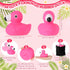 Jerify 100 Pcs Flamingo Rubber Duck Bulk - Rose Pink & Light Pink Bath Toys for Summer Beach Party Favors