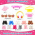 16 Pcs Doll Clothes and Accessories for 11.5 Inch Girl Dolls, Including Sports Suit, Shoes