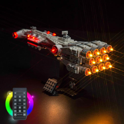 BrickBling LED Light Compatible with Lego 75376 Tantive IV, Remote Control Version Lighting, No Model Included
