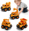 Lovinkiki Construction Truck Toys for Toddlers 1-3, Push and Go Toy Vehicles Set