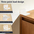 Quxddy 12-Pack No-Drill Heavy Duty Furniture Anchors, Adhesive Anti-Tip Wall Straps and Mounting Kit for Securing