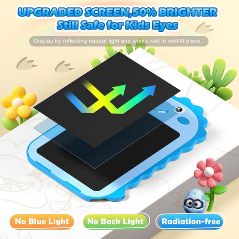 2 Pack 6.5 Inch 3 4 5 6 7 8 LCD Writing Tablet for Kids, Colorful Doodle Board Drawing Tablet, Educational Kid Toys