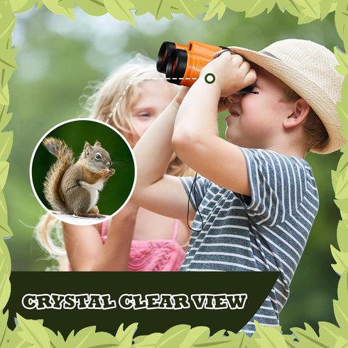Libima 24 Pcs Binoculars for Kids - Educational Compact Binoculars with Neck String for Bird Watching, Birthday Gifts