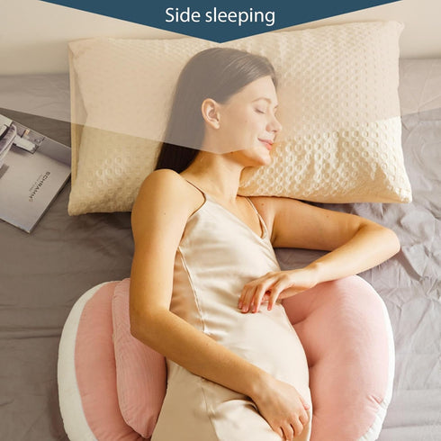 Generic 1 Pc Side Sleeper Pregnancy Pillow- Belly Support Pillow, Pregnancy Support Pillow | Pregnancy Maternity Pillow