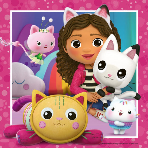 Ravensburger - Gabby's Dollhouse 3 x 49 Piece Jigsaw Puzzle Set for Kids, Screen-Free Activity