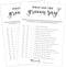 White Theme Bridal Shower Games for 25 Guests, What Did the Groom Say, Wedding Advice Cards, Reception Games, Bride