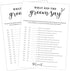 White Theme Bridal Shower Games for 25 Guests, What Did the Groom Say, Wedding Advice Cards, Reception Games, Bride