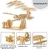 PATHFINDERS Leonardo Da Vinci Ornithopter STEM Toy Science Kit - 3D Puzzle Gift for Kids 9+