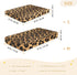 CZXW 52" 28" Stylish Leopard Print Crib Sheets Fitted x Natural Cotton Soft & Breathable for Baby Crib Mattress