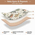 KICPOAY 50 50 Baby Play Mat Vintage Bass Fishes x Playpen Mats for Floor Play Gym Crawling Mat Non-Slip Cushioned Baby