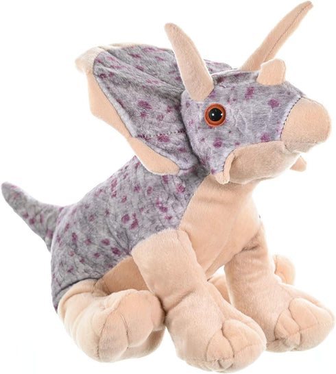 Wild Republic Triceratops Plush, Dinosaur Stuffed Animal, Cuddlekins 12", Multicolor