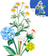 OSDUE Sets, 680 Mini Bricks Flower Bouquet Building Artificial Flowers, DIY Unique Decoration Home, Pieces Botanical
