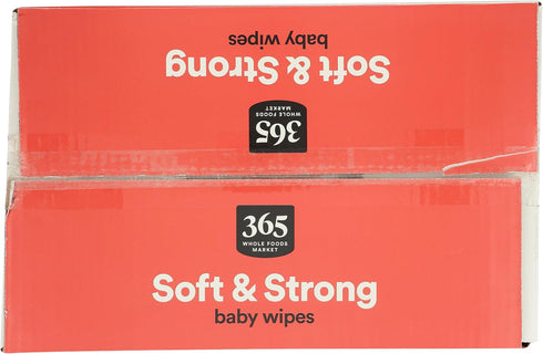 365 100 Count (Pack 6) by Whole Foods Market, Soft & Strong Disposable Baby Wipes, Fragrance-Free
