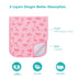 Burp Cloths for Baby Girls Organic Cotton Large Burp Clothes Extra Absorbent Soft Burping Rags Spit Up Cloth Sets for Newborns 8 Pack by Hakochia
